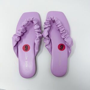 NWOT Nine West women LILAC PURPLE Daxx Flip-Flop [US 6 - EUR 36.5]